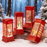 ราคา โคมไฟคริสต์มาส ตู้โทรศัพท์ภายใน โคมไฟ LED ซานตาคลอส ไฟประดับ ตกแต่งต้นคริสต์มาส ตกแต่งคริสต์มาส (40376684916)