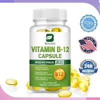 ราคา Vitamin B12 Capsule 1000 mcg with Organic Spirulina อินทรีย์สนับสนุนอารมณ์สุขภาพพลังงาน สุขภาพหัวใจและตา (26486538090)