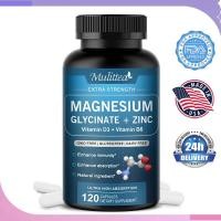 ราคา Magnesium Glycinate 500mg with Vitamin D3 B6 แมกนีเซียมดูดซับสูงสนับสนุนระบบประสาทกล้ามเนื้อกระดูกและสุขภาพหัวใจ (26784884393)