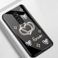 ราคา เคสสำหรับ OPPO Reno 2F Reno 2Z Reno 2 Reno เคสโทรศัพท์รูปหัวใจดอกไม้เปลือกแก้วกันกระแทก (54750214242)