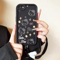 ราคา เคสสำหรับ iPhone 6 Plus 6s Plus 7 Plus 8 Plus SE 2020 X Xr Xs Max เคสโทรศัพท์แมวน่ารักสายคล้องสามสีซิลิโคนกันกระแทก (42924047600)