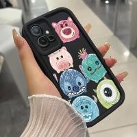 ราคา เคสสำหรับ VIVO Y75 Y55 5G Y55s Y33s Y33e Y30 5G Y52T T1 5G เคสโทรศัพท์สัตว์น่ารักสามสีซิลิโคนกันกระแทก (40025475531)