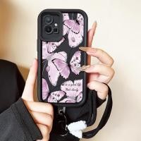 ราคา เคสสำหรับ VIVO Y75 Y55 5G Y55s Y33s Y33e Y30 5G Y52T T1 5G เคสโทรศัพท์ผีเสื้อสายคล้องสามสีซิลิโคนกันกระแทก (56450074078)