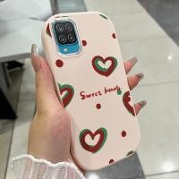 ราคา เคสสำหรับ Samsung Galaxy A12 4G A12 5G A22 4G M12 F12 เคสโทรศัพท์รูปหัวใจกันกระแทกกลมและอ้วน (55851027792)