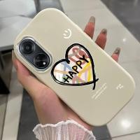 ราคา เคสสำหรับ OPPO A98 5G F23 5G A1 5G เคสโทรศัพท์รูปหัวใจกันกระแทกกลมและอ้วน (44460724941)