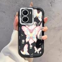ราคา เคสสำหรับ VIVO Y16 Y35 5G Y56 5G Y02s เคสโทรศัพท์ผีเสื้อซิลิโคนกันกระแทก (44267406185)
