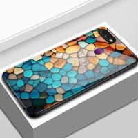 ราคา เคสสำหรับ OPPO F9 Pro F7 F5 Youth A7X Realme 2 Pro เคสโทรศัพท์ก้อนกรวดเปลือกแก้วกันกระแทก (43573075121)