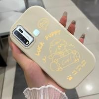ราคา เคสสำหรับ VIVO Y50 Y30 Y30i Y51 Y31 Y51A Y53s Y33 Y52 Y52s Y72 5G เคสโทรศัพท์ลูกสุนัขโชคกันกระแทก (43504384197)