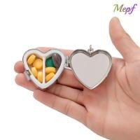 ราคา เมปฟ์ กล่องยาขนาดเล็ก ภาชนะใส่ยารูปหัวใจแบบพกพา ที่ใส่การจัดเก็บกล่องขนมพวงกุญแจกล่องยา (49601412019)