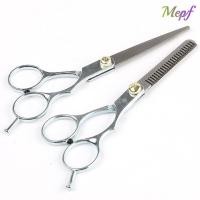 ราคา เมปฟ์ กรรไกรตัดผม สแตนเลส 6 0 นิ้วกรรไกรตัดผม ร้านทําผมมืออาชีพสีเงินกรรไกรตัดแต่งทรงผมบางร้านตัดผม (48101734682)