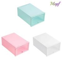 ราคา เมปฟ์ กล่องรองเท้าใส วางซ้อนกันได้ หน้า วัสดุลิ้นชักกล่องรองเท้า แบบพกพาออกแบบเรียบง่ายกันฝุ่นรองเท้าออแกไนเซอร์กล่องสําหรับองค์กรบ้ (57651141494)