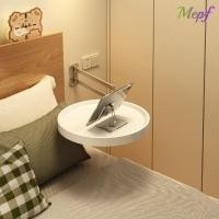 ราคา เมพฟ์ โต๊ะกาแฟพับได้ โต๊ะพับติดผนังสีขาวติดผนัง ขาตั้งโซฟา 720 ถาดกลมลอยน้ําแบบปรับได้ระเบียงหน้าต่างเบย์ (56951191413)