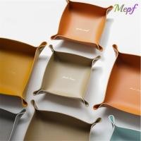 ราคา เมปฟ์ ตะกร้าเก็บของกล่องหนังของขวัญวันเกิดจานสี่เหลี่ยม (51301191947)