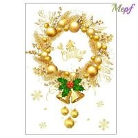 ราคา MEPF สติ๊กเกอร์ติดหน้าต่างคริสต์มาส สติกเกอร์ติดผนังคริสต์มาสไฟฟ้าสถิตแบบใช้ซ้ําได้ สุขสันต์วันคริสต์มาสทั้งแผ่น PVC สติ๊กเกอร์หน้าต่างคริสต์มาสประตูกระจก (49751291824)