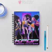 ราคา RUZSIK Demon Hunter Notebook Kpop Demon Hunters Paintbookสมุดบันทึกนักเรียน แบบพกพาCoil Kawaii a6 เด็กไดอารี่หนังสืออุปกรณ์สํานักงาน (57151589603)