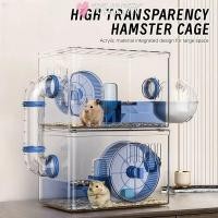 ราคา รุสซิก วิลล่าหนูแฮมสเตอร์ โปร่งใส2ชั้นหนูแฮมสเตอร์กรง หรูหราทันสมัยออกแบบอะคริลิพื้นที่ขนาดใหญ่หมีทองบ้านสัตว์เลี้ยงน้อยเฟอร์นิเจอร์ (53650554223)