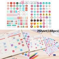 ราคา RUSSIK 2 แผ่น เซ็ต Planner สติ๊กเกอร์เครื่องเขียน Memo Note Sticky Notes Daily Plan Index Label (46250882906)