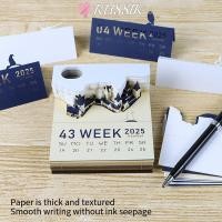 ราคา ปฏิทินชิ้นเวลา รูซิค แกะสลักกระดาษพร้อมไฟ นํา 2025 ปฏิทินแผ่นบันทึก บ้านประติมากรรมของขวัญศิลปะหัตถกรรมเดสก์ท็อปตกแต่งศิลปะป (46150882954)