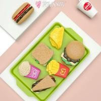 ราคา รัสซิก เด็กแฮมเบอร์เกอร์แกล้งเล่น แซนวิชทอดเบอร์เกอร์มินิของเล่นทําอาหารชุด ที่ถอดออกได้เกมจําลองอาหารครัวของเล่นเด็ก (40062721836)