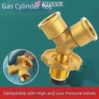 ราคา อุปกรณ์วาล์ว รัสซิก ทองเหลือง 4 จุดสามทางวาล์วแตะพร้อมสวิตช์ ผันเตาไฟ อะแดปเตอร์แยกแก๊สรูปตัว ย ถังแก๊สเหลว (56201589667)