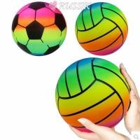 ราคา RUSSIK ลูกบอลชายหาดเป่าลม 22 ซม PVC Rainbow Beach Ball ทนทานยักษ์หนาชายหาดวอลเลย์บอลในร่ม (54251752800)