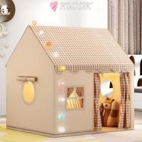 ราคา RUSSIK เด็กเล่นเต็นท์ พับในร่มกลางแจ้งปราสาทเจ้าหญิงบ้าน Ins Enfant Room House Playhouse Decor (54101038985)