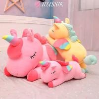 ราคา รูซิค ของเล่นตุ๊กตายูนิคอร์น ตุ๊กตาผ้าฝ้าย หน้า สีขาวสีชมพูสีเขียวสีเหลืองยูนิคอร์นตุ๊กตา น่ารัก นุ่ม งีบหลับ หมอน (53550613420)