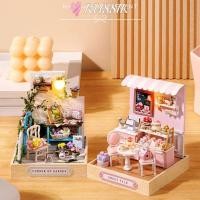 ราคา บ้านตุ๊กตา รูซิค ชุดตุ๊กตาจิ๋วไม้เบา ของขวัญประกอบกล่องห้อง ทําเอง วันเกิด (51800703279)