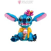 ราคา ROUSSIK Disney Stitch ของเล่น การระดมหูน่ารัก Stitch Building Blocks การ์ตูนประกอบพลาสติก Buildable รูปคริสต์มาสของขวัญ (50100136661)
