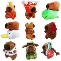 ราคา RUSSIK จําลอง Capybara จี้ อุปกรณ์เสริมการ์ตูน Capybara หมวก Capybara ตุ๊กตา ของขวัญหลากสีหนูตะเภาตุ๊กตาสัตว์ Plush Capybara พวงกุญแจเด็ก (49300235519)