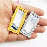 ราคา รุสซิก กระจกจิ๋วตุ๊กตา 1 6 1 12กระจกแต่งหน้าเรซิน 2สีกรอบรูปโลหะผสม อบ11ตุ๊กตา ขนาดเล็กตุ๊กตาตกแต่ง (48201388543)