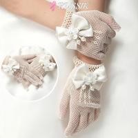 ราคา ถุงมือตาข่ายลูกไม้สำหรับเด็ก สวมใส่ง่าย เหมาะสมกับงานพิธีหรือวันสำคัญอย่างวันเกิดของเจ้าหญิง (45700197916)