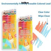 ราคา ดินสอสี FULLHSE ภาพวาดศิลปะดินสอไม้ลบได้ ง่าย 12 24 36 48 สีวาดเครื่องเขียนเขียนร่างดินสอนักเรียน (56401843149)