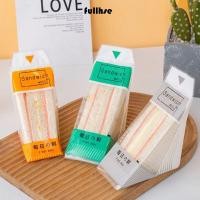 ราคา ถุงขนมปังปิ้ง เต็ม 100 ชิ้น ถุงแซนวิชขนมปังหนาใส ถุงห่ออาหารสามเหลี่ยมฉีกง่ายทนทาน (56001843195)