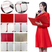 ราคา FULLHSE 1 ชิ้นฝาครอบใบรับรอง Thicken Gold A3 A4 กระดาษปกแข็ง สีแดงหนัง PU ตุ๊กตาพื้นผิวไฟล์หน้าโฟลเดอร์บทกวีอ่าน (50200889331)