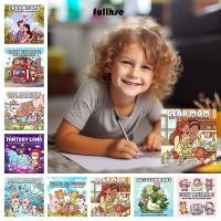 ราคา หนังสือวาดภาพกราฟฟิตี เต็มสิบ สมุดระบายสีการ์ตูนบรรเทาความเครียด ของขวัญภาพวาดการศึกษาสร้างสรรค์ เส้นขยุกขยิก หนังสือสําหรับผู้ใหญ่และวัย (49900899463)