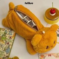 ราคา กระเป๋าเครื่องเขียน FULLHSE กระเป๋าปากกาตุ๊กตาตุ๊กตาหมีเนย สํานักงานโรงเรียนดินสอความจุขนาดใหญ่การ์ตูน (48200894741)