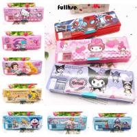 ราคา FULLHSE 1 ชิ้นกล่องเครื่องเขียน สองด้านอะนิเมะการ์ตูนดินสอ ทนทานน่ารัก Kawaii Cinnamoroll My Melody Kuromi ดินสอ Sharpener (45101877556)