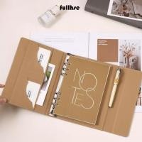 ราคา สมุดบันทึกรีฟิล FULLHSE A5 PU ปกหนัง Binder Notebook Agenda Planner ที่ถอดออกได้สามพับสมุดบันทึกอุปกรณ์สํานักงาน (44750909085)