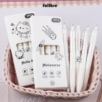 ราคา เต็ม 5ชิ้น กล่องปากกาลูกลื่น พลาสติกแห้งเร็วและเรียบ0 5มิลลิเมตรการ์ตูนสีดําปากกาเป็นกลาง สบายจับเขียนเครื่องมืออุปกรณ์การเรียนลงนามปากกา (44126172003)