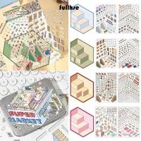 ราคา สติ๊กเกอร์ซ้อนภาพ FULLHSE สติ๊กเกอร์ทิวทัศน์สมุดภาพหลากสี เกมการ์ตูน PET สร้างสรรค์ DIY ฉากโปสเตอร์ของขวัญของเล่น (43326643034)