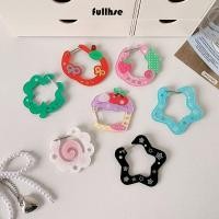 ราคา FULLHSE Carabiner พวงกุญแจอะคริลิคตกแต่งพวงกุญแจ การ์ตูนผลไม้ Cupcake Star รูปกระเป๋าเป้สะพายหลังแขวนจี้ (42926172021)