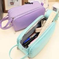 ราคา กระเป๋าเก็บของ เต็ม ผ้าใบกระเป๋าดินสอมือถือ อิน ความจุขนาดใหญ่ 3 ชั้นสีทึบนักเรียนเครื่องเขียนโรงเรียนซัพพลาย (42476633611)