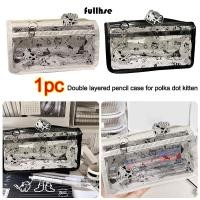 ราคา กระเป๋าปากกา ทําด้วยลม ดินสอความจุขนาดใหญ่โปร่งใส การ์ตูนน่ารักแมวเครื่องเขียนกระเป๋าของขวัญ (40876633623)