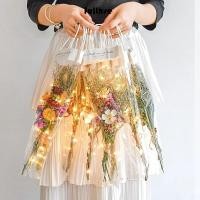 ราคา เต็ม 10ชิ้นกุหลาบช่อห่อถุง กันน้ําใสมือถือช่อถุง ของขวัญถุงช่อดอกไม้ดอกไม้บรรจุภัณฑ์ดอกไม้ห่อถุงคริสต์ม (40826161804)