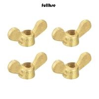 ราคา FULLHSE 4 ชิ้นถั่วปีกทองเหลือง M4 M5 M6 M8 M10 น็อตผีเสื้อ ติดตั้งง่าย (54301761903)