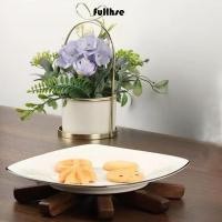 ราคา เต็ม เสื่อฉนวนกันความร้อน ไม้เนื้อแข็งป้องกันร้อนฉนวนกันความร้อน แผ่นรองจาน สร้างสรรค์พับสีดําต้นไม้ขนาดเล็กตกแต่งโต๊ะบ้าน (50951865012)