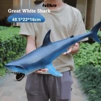 ราคา FULLHSE Ocean สัตว์ตัวเลขการกระทํา ขนาดใหญ่จําลอง Sealife Shark Sealife Collection ยางนุ่มบรรจุ PVC Megalodon รุ่น Figurines ตกแต่งบ้าน (42976126381)