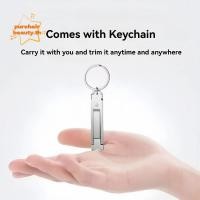 ราคา PUREHAIRBEAUTY กรรไกรตัดเล็บแบบบางพิเศษ กรรไกรตัดเล็บแบบพับได้เปิดกว้าง เหล็กกล้าคาร์บอนสูงแบบพกพาพร้อมพวงกุญแจสแตนเลส Nni กรรไกรตัดเล็บบ้าน (43776082085)