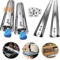 ราคา PUREHAIRBEAUTY สไลด์ลิ้นชักสําหรับงานหนัก ส่วนขยายเต็ม 10 12 14 16 นิ้วรางลูกปืน ล็อคด้านข้าง Mount 53 มม กว้างตู้สไลด์ปรับปรุงบ้าน (56751587145)